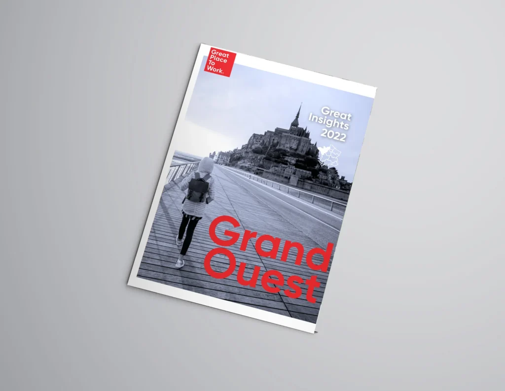Mockup de la couverture du magazine Great Insights Grand Ouest 2022 de Great Place to Work